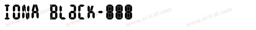 IONA Black字体转换